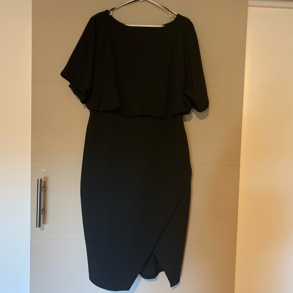 Boohoo Plus Double Layer Midi Dress
